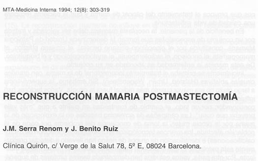 Reconstruccion mamaria con platias musculares o con expansion tisular