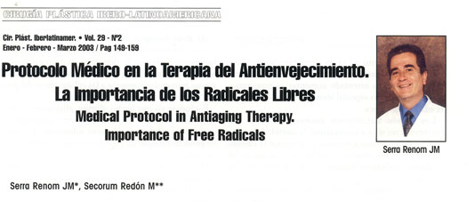 Antienvejecimiento. antiaging. radicales libres
