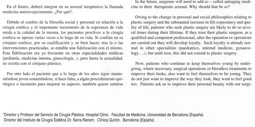 Antienvejecimiento. antiaging. consulta de cirugia estetica