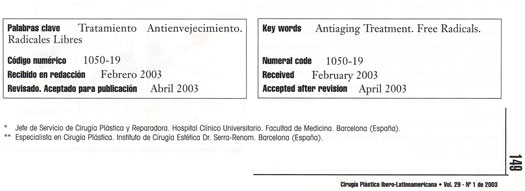 Antienvejecimiento. antiaging. radicales libres